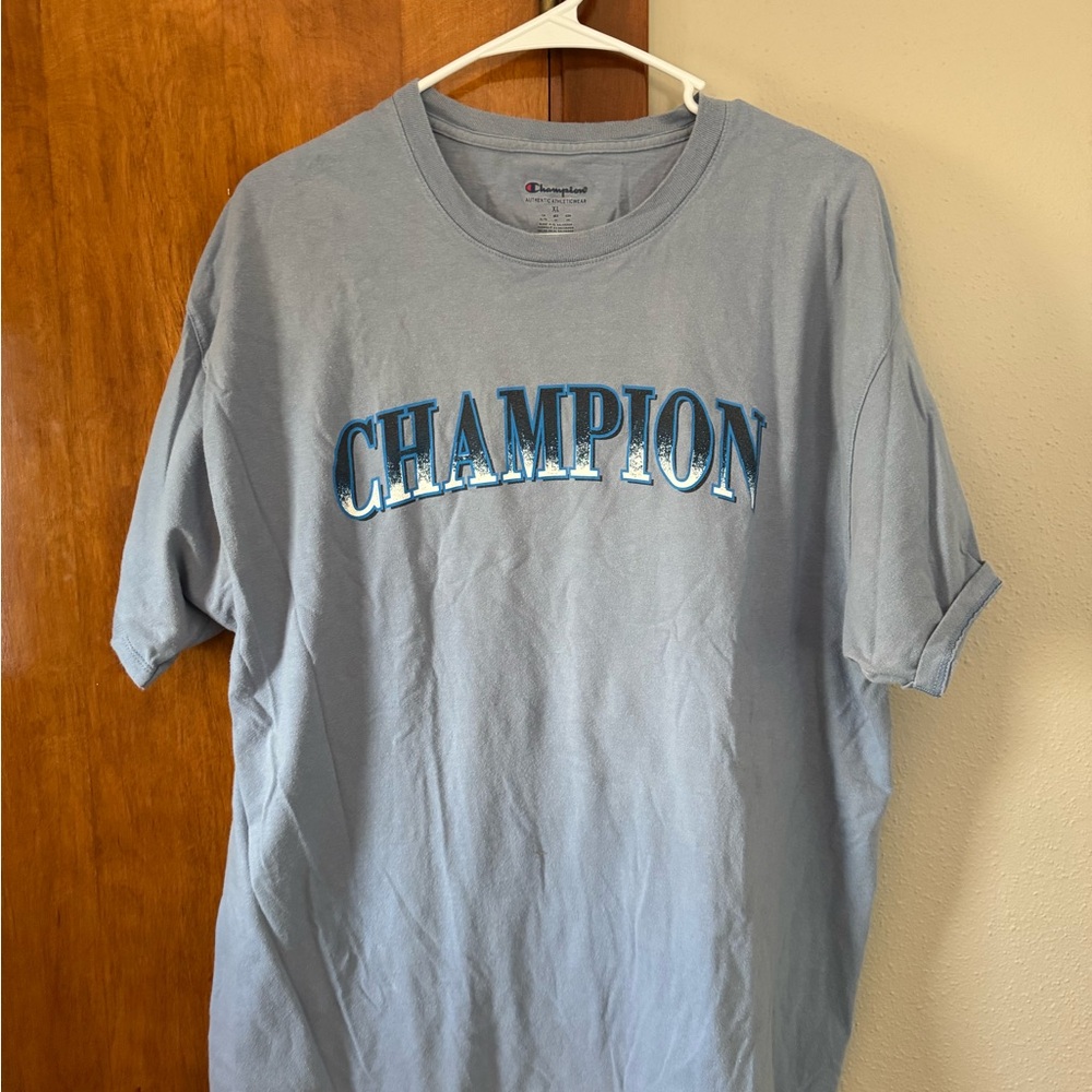 Champion Blue Graphic T-Shirt for Men - Size X-Large